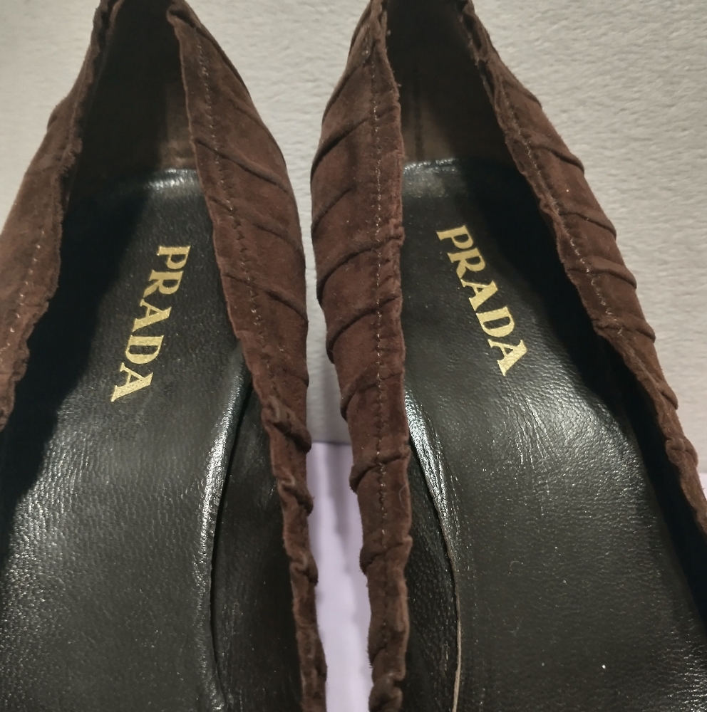 Prada Suede Heels